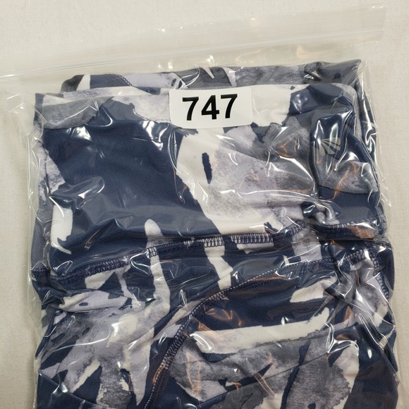 Marika Women Leggings S Blue Floral Activewear Pockets - Picture 7 of 7